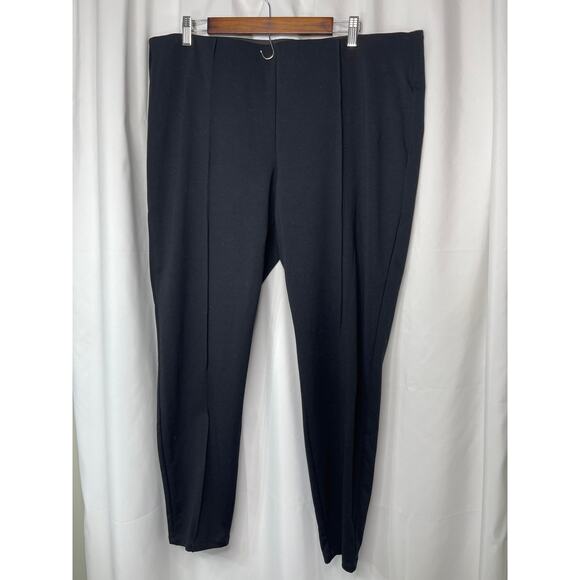Worthington pants slacks trousers women's 1x like 14 16 black heavy knit - Picture 10 of 15